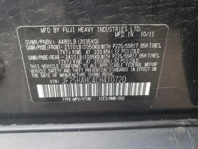 Photo 11 VIN: JF2SHAHC4CH410720 - SUBARU FORESTER T 