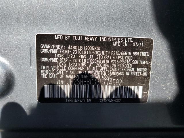 Photo 11 VIN: JF2SHBBC3BH774592 - SUBARU FORESTER 2 