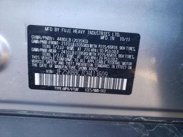 Photo 12 VIN: JF2SHBBC7CH413609 - SUBARU FORESTER 