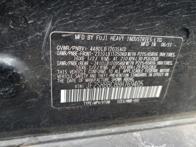 Photo 12 VIN: JF2SHBBC8BH769405 - SUBARU FORESTER 2 