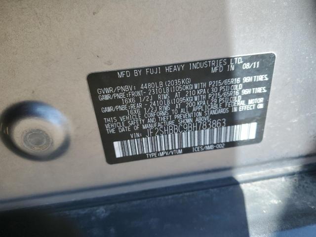 Photo 12 VIN: JF2SHBBC9BH783863 - SUBARU FORESTER 2 