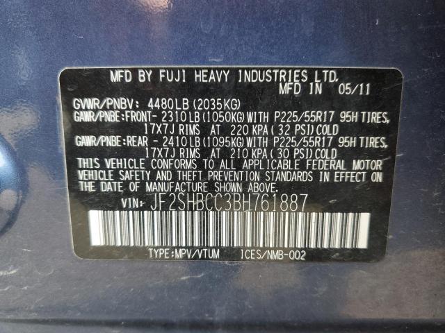 Photo 13 VIN: JF2SHBCC3BH761887 - SUBARU FORESTER 2 