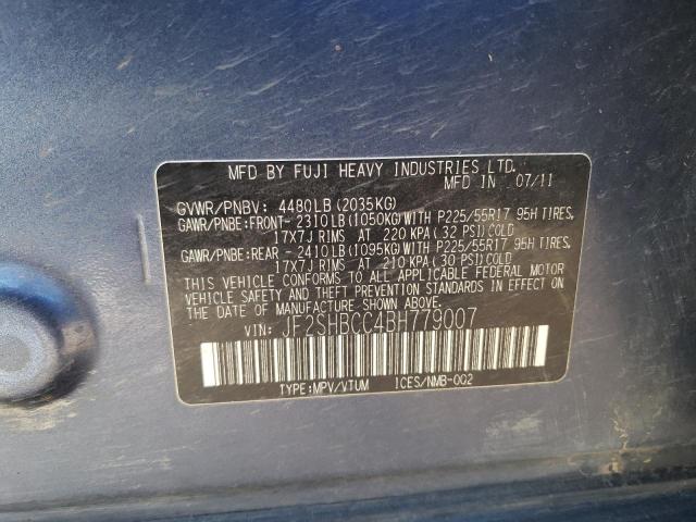 Photo 12 VIN: JF2SHBCC4BH779007 - SUBARU FORESTER 2 