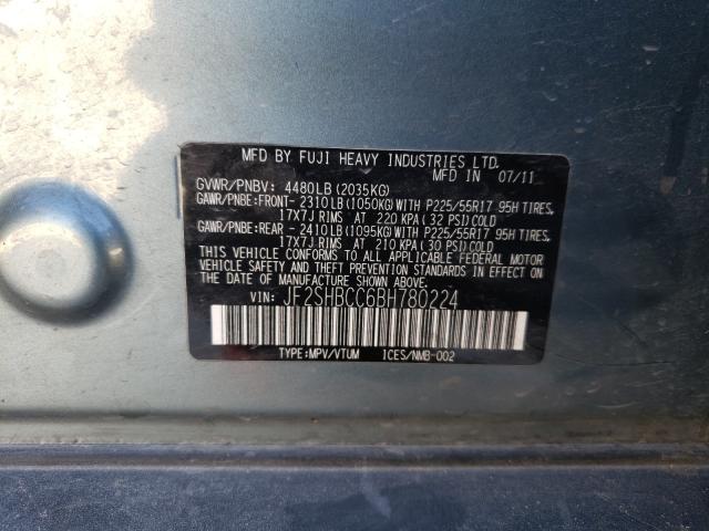 Photo 9 VIN: JF2SHBCC6BH780224 - SUBARU FORESTER 2 