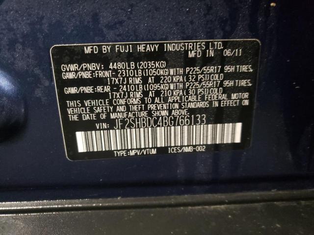 Photo 9 VIN: JF2SHBDC4BG766133 - SUBARU FORESTER 2 