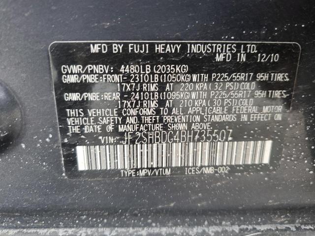 Photo 12 VIN: JF2SHBDC4BH735507 - SUBARU FORESTER 