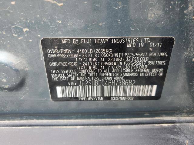 Photo 12 VIN: JF2SHBDC4BH738682 - SUBARU FORESTER 