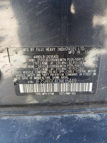 Photo 12 VIN: JF2SHBDC4CH435449 - SUBARU FORESTER 