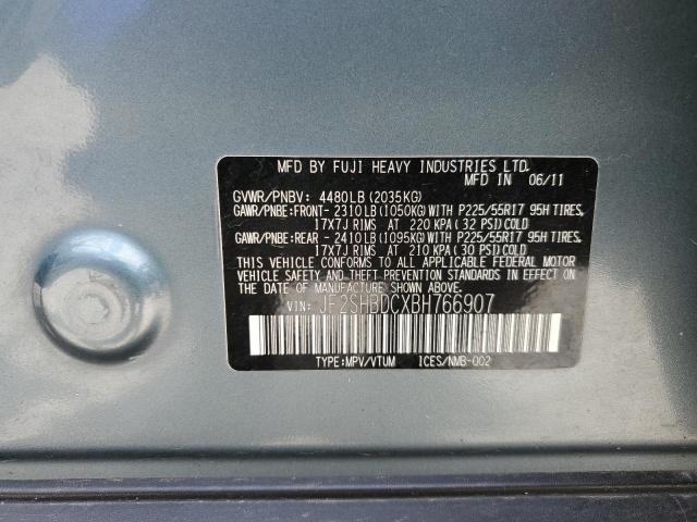 Photo 11 VIN: JF2SHBDCXBH766907 - SUBARU FORESTER 2 