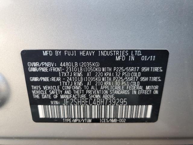 Photo 12 VIN: JF2SHBEC4BH739295 - SUBARU FORESTER L 