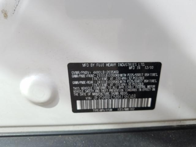 Photo 9 VIN: JF2SHBEC5BH736048 - SUBARU FORESTER L 