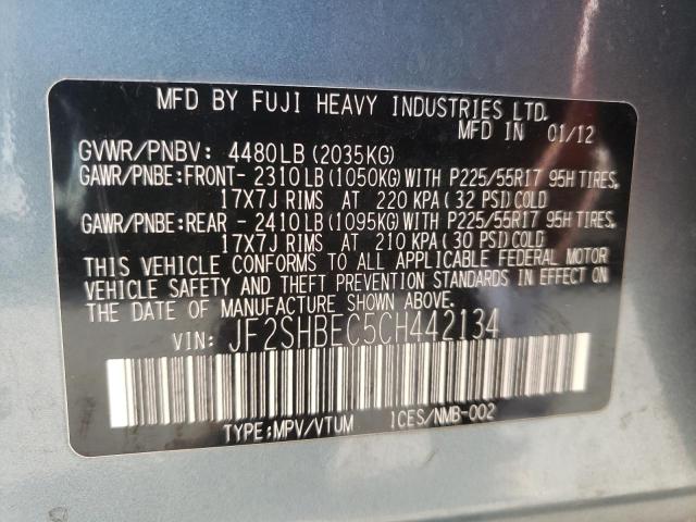 Photo 9 VIN: JF2SHBEC5CH442134 - SUBARU FORESTER L 