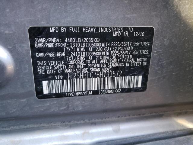 Photo 9 VIN: JF2SHBEC7BH733572 - SUBARU FORESTER L 