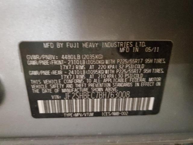 Photo 12 VIN: JF2SHBEC7BH763008 - SUBARU FORESTER L 