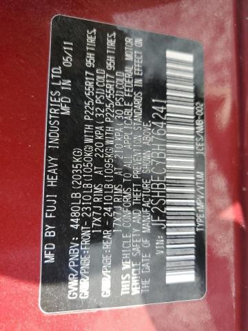 Photo 12 VIN: JF2SHBEC7BH764241 - SUBARU FORESTER L 