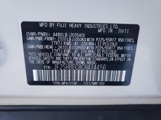 Photo 9 VIN: JF2SHBEC8CH414456 - SUBARU FORESTER 