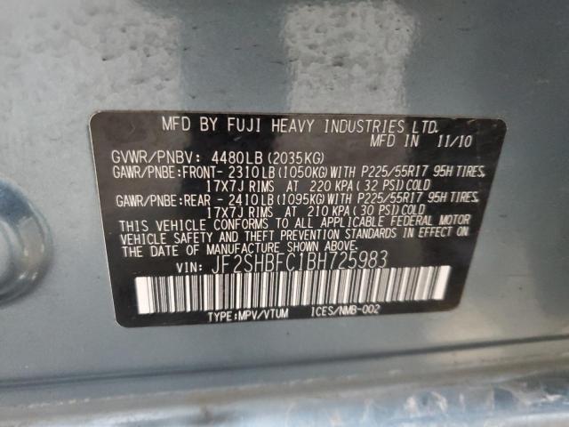 Photo 13 VIN: JF2SHBFC1BH725983 - SUBARU FORESTER L 