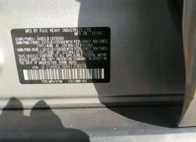 Photo 8 VIN: JF2SHBGC9BH720609 - SUBARU FORESTER 