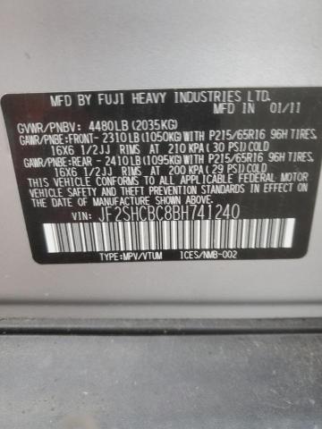 Photo 12 VIN: JF2SHCBC8BH741240 - SUBARU FORESTER 2 