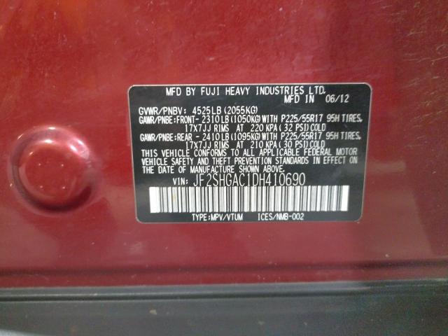 Photo 12 VIN: JF2SHGAC1DH410690 - SUBARU FORESTER 2 