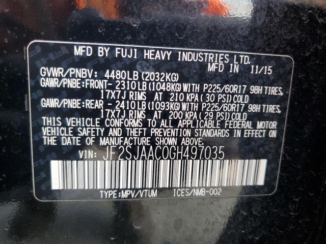 Photo 13 VIN: JF2SJAAC0GH497035 - SUBARU FORESTER 2 