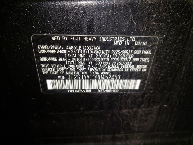 Photo 9 VIN: JF2SJAAC0HH452453 - SUBARU FORESTER 2 