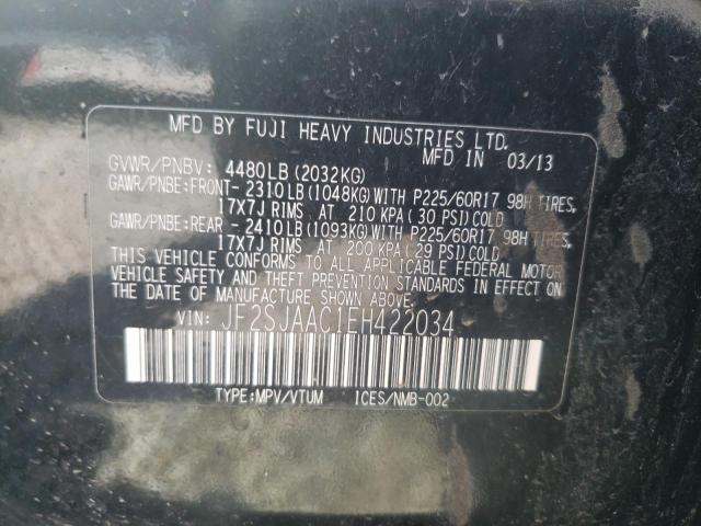 Photo 9 VIN: JF2SJAAC1EH422034 - SUBARU FORESTER 2 