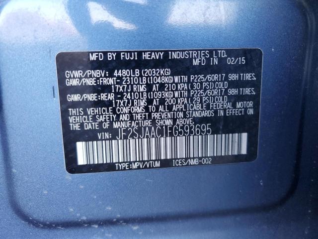 Photo 12 VIN: JF2SJAAC1FG593695 - SUBARU FORESTER 2 