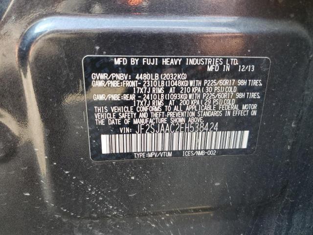 Photo 12 VIN: JF2SJAAC2EH538424 - SUBARU FORESTER 