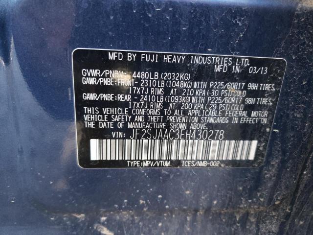 Photo 9 VIN: JF2SJAAC3EH430278 - SUBARU FORESTER 2 