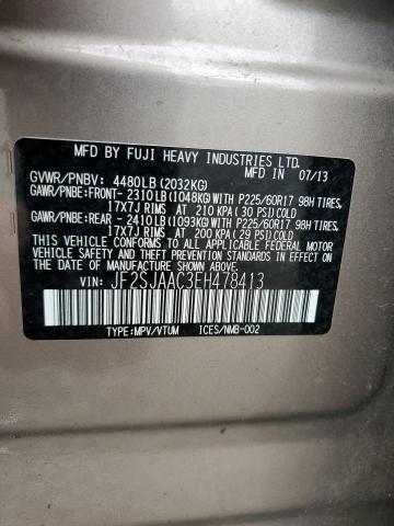 Photo 12 VIN: JF2SJAAC3EH478413 - SUBARU FORESTER 2 