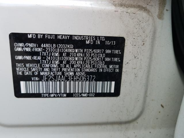 Photo 9 VIN: JF2SJAAC3EH506372 - SUBARU FORESTER 2 