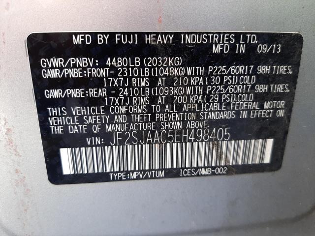 Photo 12 VIN: JF2SJAAC5EH498405 - SUBARU FORESTER 2 