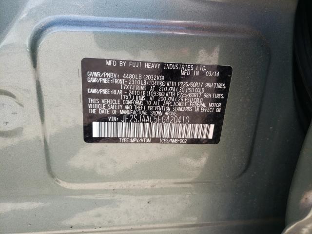 Photo 9 VIN: JF2SJAAC5FG420410 - SUBARU FORESTER 2 