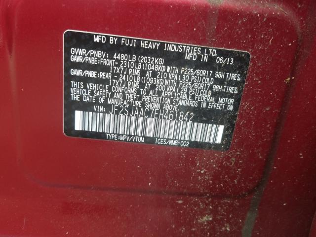 Photo 9 VIN: JF2SJAAC7EH461842 - SUBARU FORESTER 2 