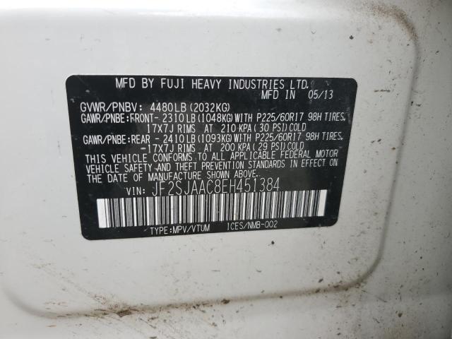 Photo 12 VIN: JF2SJAAC8EH451384 - SUBARU FORESTER 2 