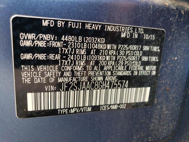 Photo 13 VIN: JF2SJAAC8GH475574 - SUBARU FORESTER 2 