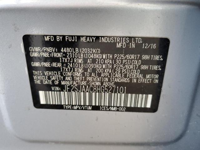 Photo 11 VIN: JF2SJAAC8HG527101 - SUBARU FORESTER 2 