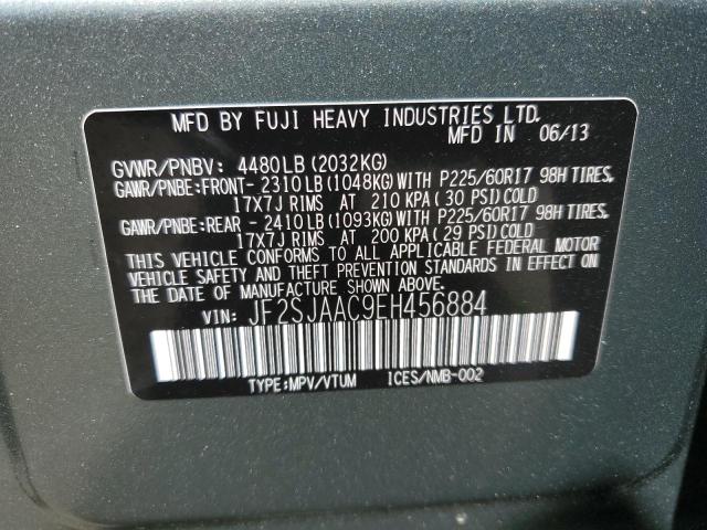 Photo 12 VIN: JF2SJAAC9EH456884 - SUBARU FORESTER 2 