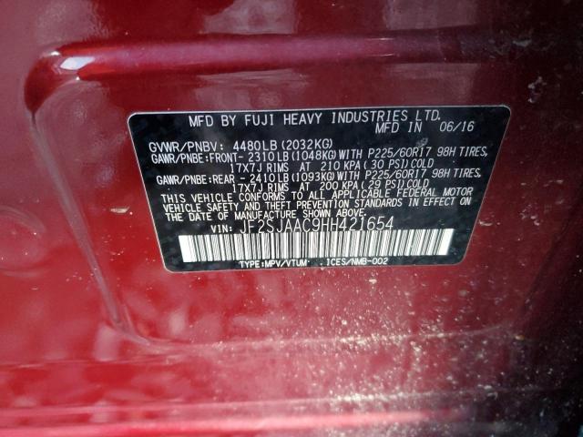 Photo 12 VIN: JF2SJAAC9HH421654 - SUBARU FORESTER 