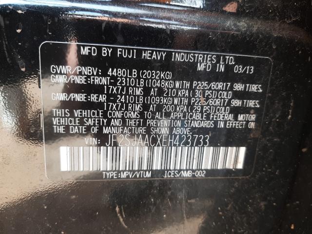 Photo 9 VIN: JF2SJAACXEH423733 - SUBARU FORESTER 2 