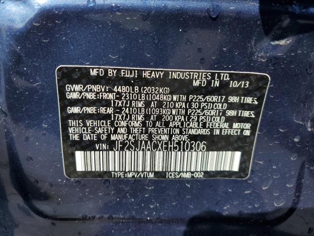 Photo 11 VIN: JF2SJAACXEH510306 - SUBARU FORESTER 