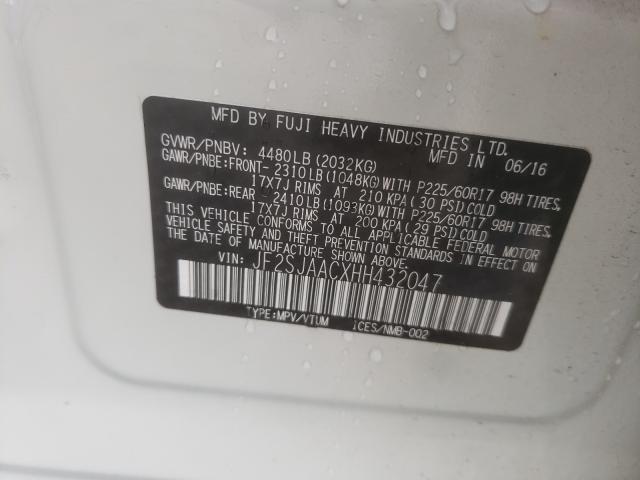 Photo 9 VIN: JF2SJAACXHH432047 - SUBARU FORESTER 2 