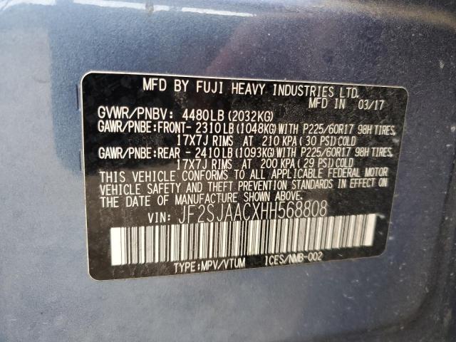 Photo 13 VIN: JF2SJAACXHH568808 - SUBARU FORESTER 2 