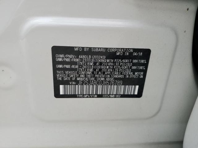 Photo 9 VIN: JF2SJABC0JH576789 - SUBARU FORESTER 2 