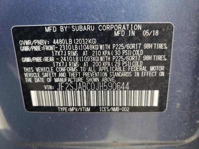 Photo 9 VIN: JF2SJABC0JH590644 - SUBARU FORESTER 2 