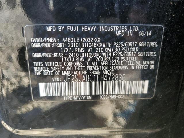 Photo 12 VIN: JF2SJABC1FH472836 - SUBARU FORESTER 2 