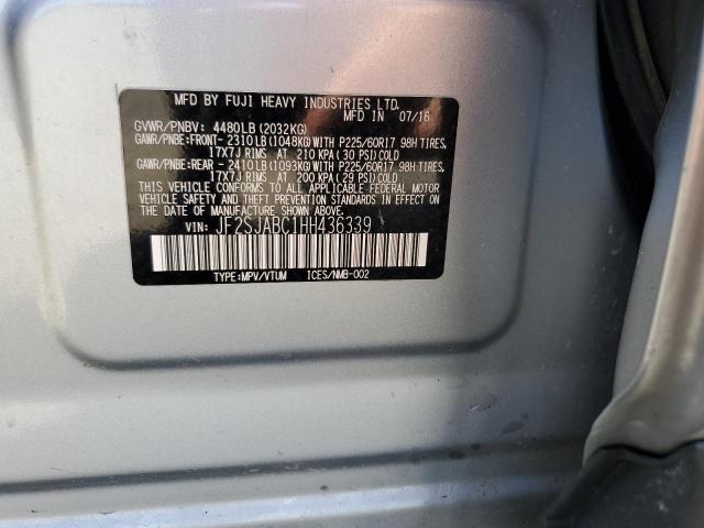 Photo 12 VIN: JF2SJABC1HH436339 - SUBARU FORESTER 2 