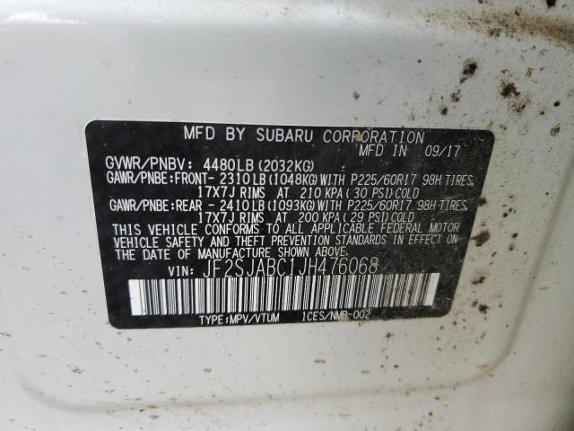 Photo 12 VIN: JF2SJABC1JH476068 - SUBARU FORESTER 2 