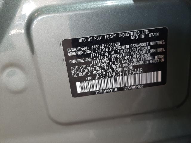 Photo 9 VIN: JF2SJABC2FH485448 - SUBARU FORESTER 